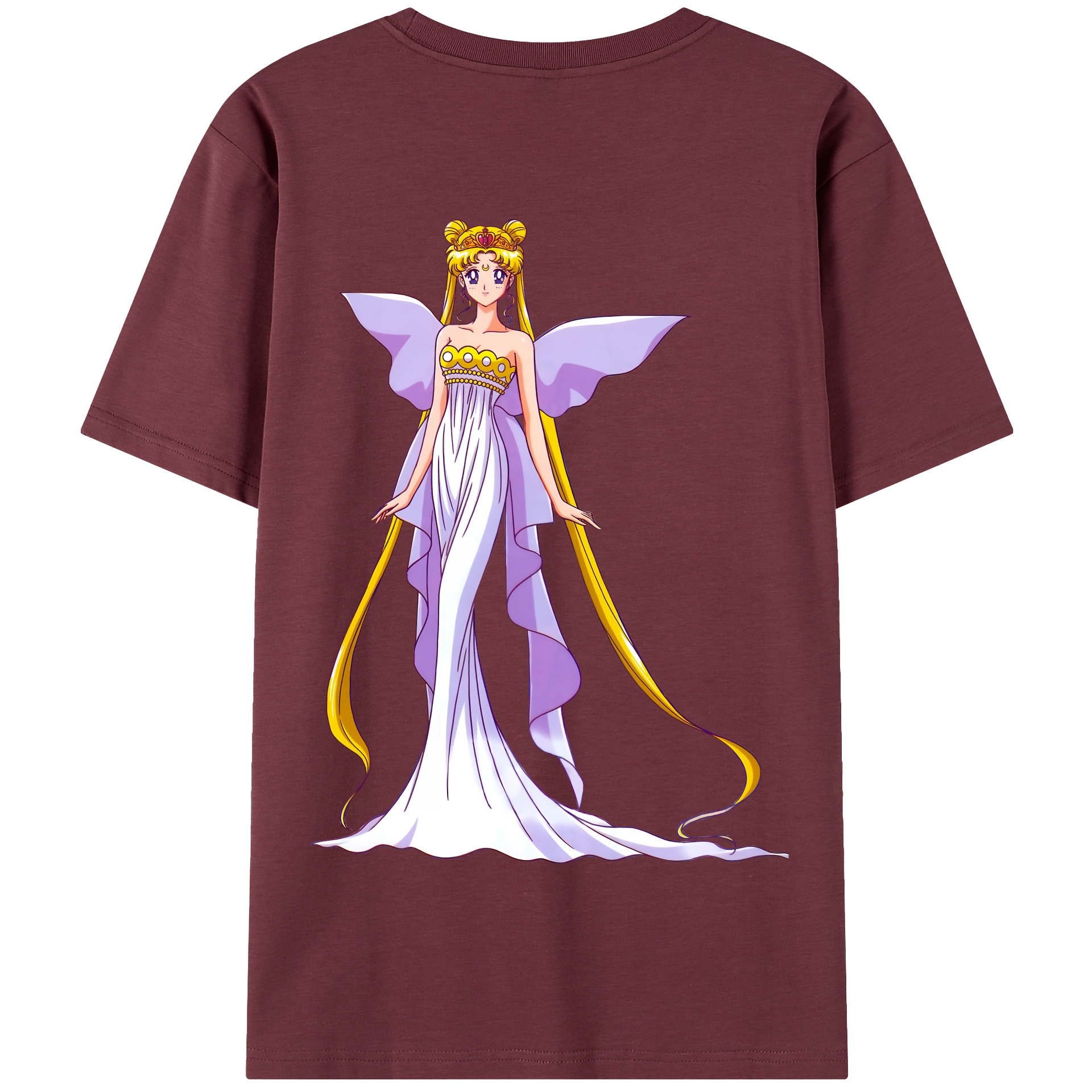 （画像用） 美少女戦士セーラームーン 愛野 美奈子 あいの みなこ Sailor Moon Aino Minako 綿100％半袖Tシャツ（背面プリント）